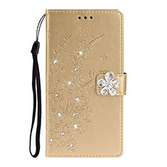 Custodia Portafoglio In Pelle Cover con Supporto L06 per Samsung Galaxy A51 5G Oro