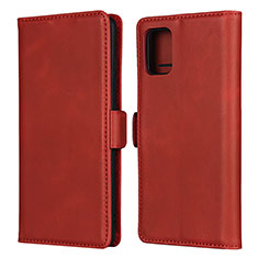 Custodia Portafoglio In Pelle Cover con Supporto L06 per Samsung Galaxy M40S Rosso
