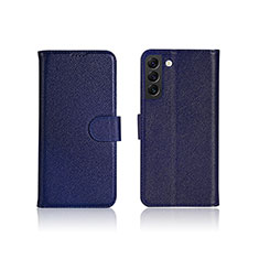 Custodia Portafoglio In Pelle Cover con Supporto L06 per Samsung Galaxy S24 5G Blu