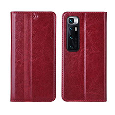 Custodia Portafoglio In Pelle Cover con Supporto L06 per Xiaomi Mi 10 Ultra Rosso