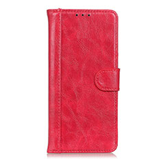 Custodia Portafoglio In Pelle Cover con Supporto L06 per Xiaomi Mi 10T 5G Rosso