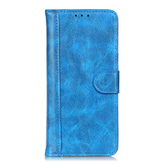 Custodia Portafoglio In Pelle Cover con Supporto L06 per Xiaomi Mi 10T Pro 5G Cielo Blu