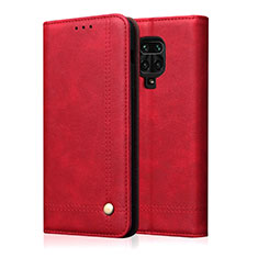 Custodia Portafoglio In Pelle Cover con Supporto L06 per Xiaomi Poco M2 Pro Rosso