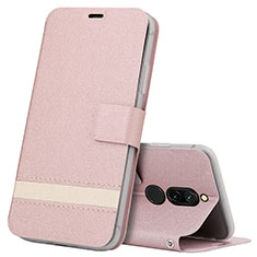 Custodia Portafoglio In Pelle Cover con Supporto L06 per Xiaomi Redmi 8 Oro Rosa