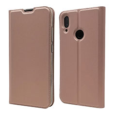 Custodia Portafoglio In Pelle Cover con Supporto L06 per Xiaomi Redmi Note 7 Oro Rosa