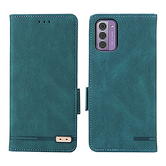 Custodia Portafoglio In Pelle Cover con Supporto L06Z per Nokia G42 5G Verde