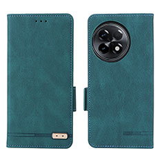 Custodia Portafoglio In Pelle Cover con Supporto L06Z per OnePlus Ace 2 Pro 5G Verde