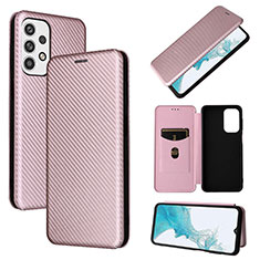 Custodia Portafoglio In Pelle Cover con Supporto L06Z per Samsung Galaxy A23 5G Oro Rosa