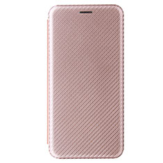 Custodia Portafoglio In Pelle Cover con Supporto L06Z per Samsung Galaxy A41 SC-41A Oro Rosa