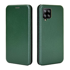 Custodia Portafoglio In Pelle Cover con Supporto L06Z per Samsung Galaxy A42 5G Verde