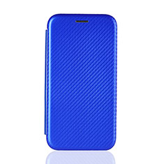 Custodia Portafoglio In Pelle Cover con Supporto L06Z per Samsung Galaxy A7 (2018) A750 Blu