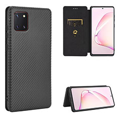 Custodia Portafoglio In Pelle Cover con Supporto L06Z per Samsung Galaxy A81 Nero