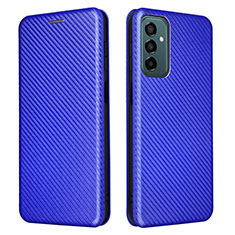 Custodia Portafoglio In Pelle Cover con Supporto L06Z per Samsung Galaxy F23 5G Blu