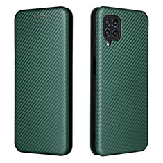 Custodia Portafoglio In Pelle Cover con Supporto L06Z per Samsung Galaxy M32 4G Verde