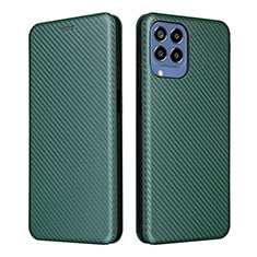 Custodia Portafoglio In Pelle Cover con Supporto L06Z per Samsung Galaxy M33 5G Verde