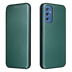 Custodia Portafoglio In Pelle Cover con Supporto L06Z per Samsung Galaxy M52 5G Verde