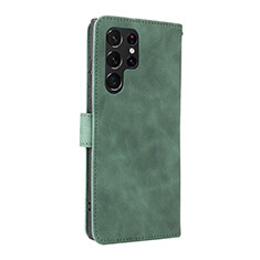 Custodia Portafoglio In Pelle Cover con Supporto L06Z per Samsung Galaxy S21 Ultra 5G Verde