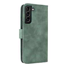 Custodia Portafoglio In Pelle Cover con Supporto L06Z per Samsung Galaxy S22 Plus 5G Verde