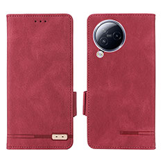 Custodia Portafoglio In Pelle Cover con Supporto L06Z per Xiaomi Civi 3 5G Rosso