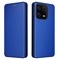 Custodia Portafoglio In Pelle Cover con Supporto L06Z per Xiaomi Mi 13 5G Blu
