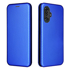 Custodia Portafoglio In Pelle Cover con Supporto L06Z per Xiaomi Poco F3 GT 5G Blu