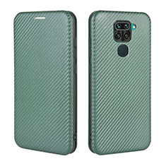 Custodia Portafoglio In Pelle Cover con Supporto L06Z per Xiaomi Redmi 10X 4G Verde