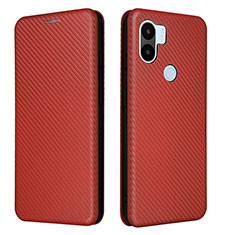 Custodia Portafoglio In Pelle Cover con Supporto L06Z per Xiaomi Redmi A1 Plus Marrone