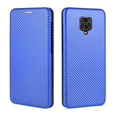 Custodia Portafoglio In Pelle Cover con Supporto L06Z per Xiaomi Redmi Note 9 Pro Blu