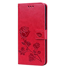 Custodia Portafoglio In Pelle Cover con Supporto L07 per Huawei Honor 8X Rosso