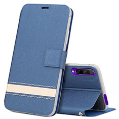 Custodia Portafoglio In Pelle Cover con Supporto L07 per Huawei Honor 9X Pro Blu