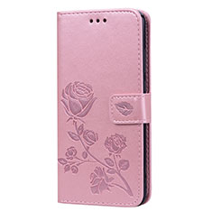 Custodia Portafoglio In Pelle Cover con Supporto L07 per Huawei Honor V10 Lite Oro Rosa