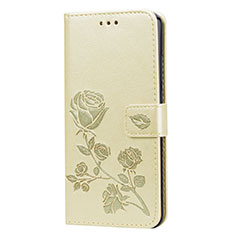 Custodia Portafoglio In Pelle Cover con Supporto L07 per Huawei Honor View 10 Lite Oro