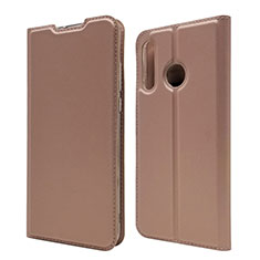 Custodia Portafoglio In Pelle Cover con Supporto L07 per Huawei P30 Lite New Edition Oro Rosa