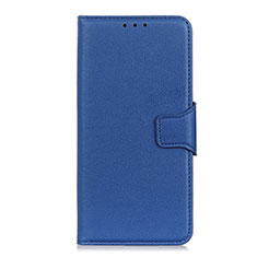 Custodia Portafoglio In Pelle Cover con Supporto L07 per Oppo A31 Blu