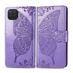 Custodia Portafoglio In Pelle Cover con Supporto L07 per Oppo F17 Pro Lavanda