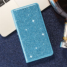 Custodia Portafoglio In Pelle Cover con Supporto L07 per Samsung Galaxy S20 Cielo Blu