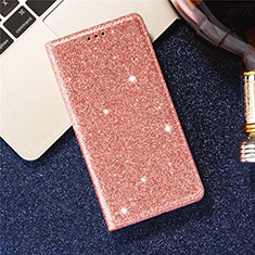 Custodia Portafoglio In Pelle Cover con Supporto L07 per Samsung Galaxy S20 Ultra Oro Rosa