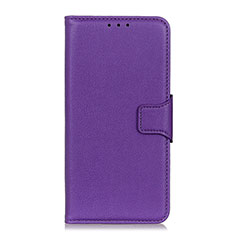 Custodia Portafoglio In Pelle Cover con Supporto L07 per Samsung Galaxy XCover Pro Viola