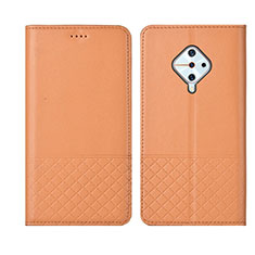 Custodia Portafoglio In Pelle Cover con Supporto L07 per Vivo S1 Pro Arancione