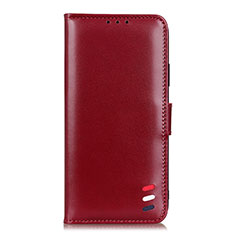 Custodia Portafoglio In Pelle Cover con Supporto L07 per Xiaomi Mi 10 Lite Rosso