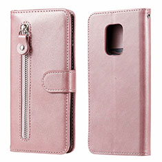 Custodia Portafoglio In Pelle Cover con Supporto L07 per Xiaomi Poco M2 Pro Oro Rosa