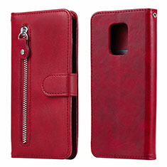 Custodia Portafoglio In Pelle Cover con Supporto L07 per Xiaomi Poco M2 Pro Rosso