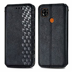 Custodia Portafoglio In Pelle Cover con Supporto L07 per Xiaomi Redmi 9 Activ Nero