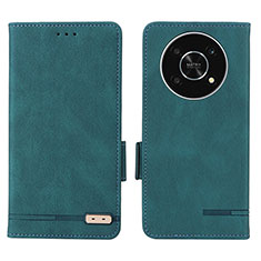 Custodia Portafoglio In Pelle Cover con Supporto L07Z per Huawei Honor Magic4 Lite 5G Verde