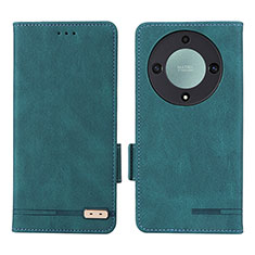 Custodia Portafoglio In Pelle Cover con Supporto L07Z per Huawei Honor Magic5 Lite 5G Verde