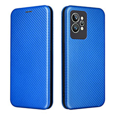 Custodia Portafoglio In Pelle Cover con Supporto L07Z per Realme GT2 Pro 5G Blu