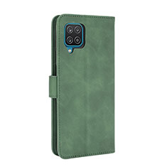 Custodia Portafoglio In Pelle Cover con Supporto L07Z per Samsung Galaxy A12 5G Verde