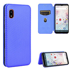 Custodia Portafoglio In Pelle Cover con Supporto L07Z per Samsung Galaxy A20 SC-02M SCV46 Blu