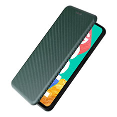 Custodia Portafoglio In Pelle Cover con Supporto L07Z per Samsung Galaxy M33 5G Verde