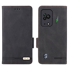 Custodia Portafoglio In Pelle Cover con Supporto L07Z per Xiaomi Black Shark 5 5G Nero